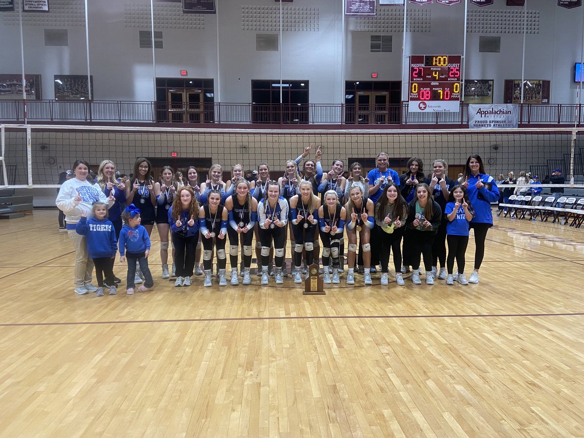 For the 11th time in a row… CONGRATULATIONS <a href="/PaintsvilleVB/">Tiger Volleyball</a>- the 2022 57th District Volleyball Champs!!!! 💙🏐🅿️🏐💙