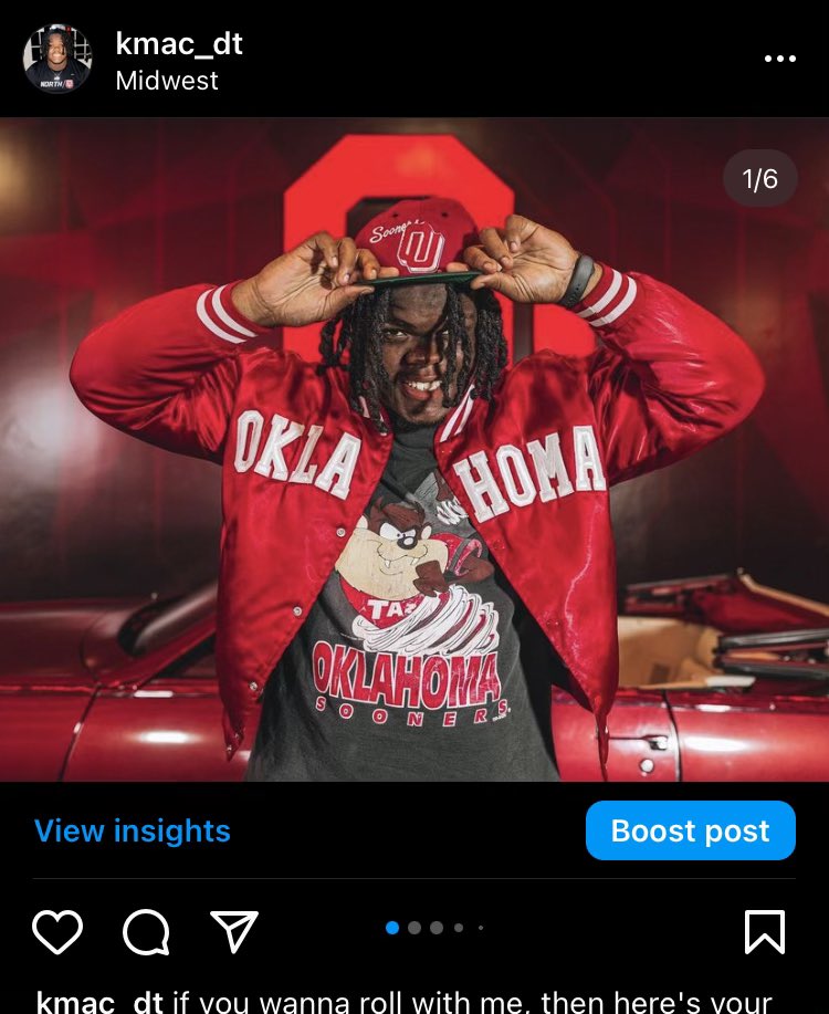Soonernation turn me up ⬇️⭕️
instagram.com/p/Cj36Hqfsbxr/…