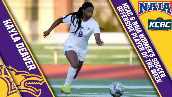 Women's Soccer: Deaver earns NAIA and KCAC Offensive Player of the Week honors
 - kwucoyotes.com/article/6112