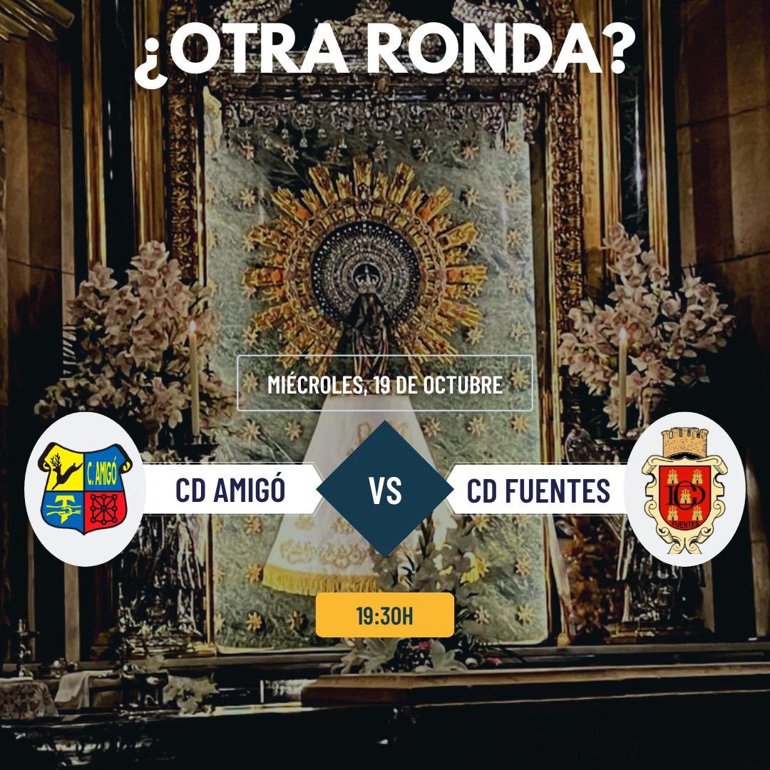 🤩 Mañana tenemos día disfrutón. <a href="/cdamigo/">CD Amigó</a> y <a href="/CDFuentesOf/">C.D. Fuentes</a> se enfrentan en la eliminatoria previa de la #CopaDelRey. El ganador, recibirá a un Primera en 1ª ronda.

🎥 Estaré grabando para el canal en el Mutilnova donde se esperan más de 1.000 personas.

🎨 Bonitos carteles.