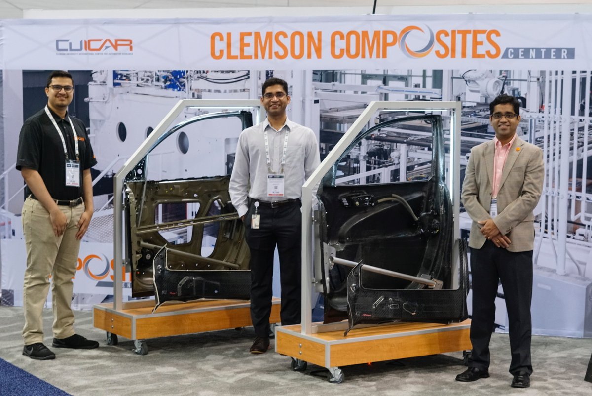 ClemsonCompCtr's tweet photo. If you're at #CAMX2022, stop by our booth (N72) to learn about building composites solutions for your needs. Our team is ready to welcome you! https://t.co/xXjR4GkR4e