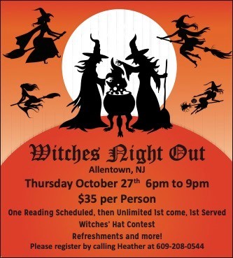 MonmouthTourism's tweet photo. #WitchesNightOut returns this Thursday, October 27 from 6 – 9 p.m.! Visit your favorite #AllentownNJ businesses dressed as a witch and take advantage of special offers, get a reading, refreshments, participate in a Witches’ Hat Contest and more! #MonmouthCounty #FallTourism https://t.co/5mdlDit21w