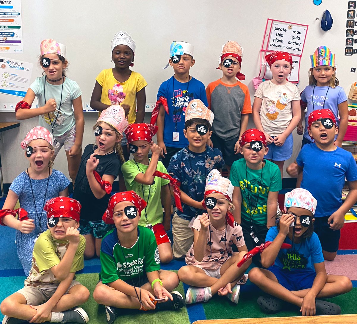 MissKetis's tweet photo. Ahoy, Matey!!! It’s a great day to be a pirate at LOE 🏴‍☠️🦜☠️ @LaurelOakElem https://t.co/23gcQngaBd