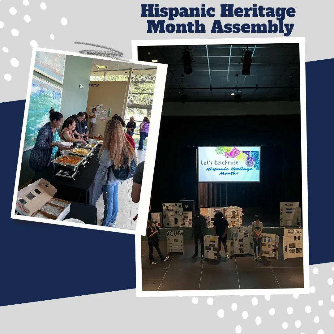 Our students gathered together to celebrate Hispanic Heritage Month. They spent time learning about different countries presented by their peers and eating delicious food! We love our #VanguardCommUNITY 

 #learningtogether #boardingschools #FLboardingschools