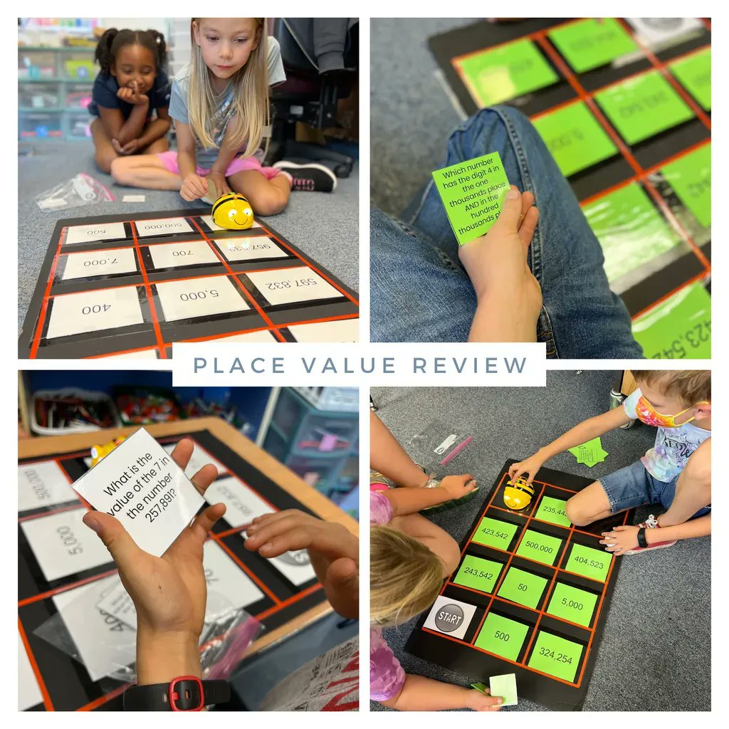rockingedutech's tweet photo. 💡Lesson Highlight💡
Students coded Beebots to review place value in a super fun, engaging gamification format 🐝
#rockingedutech #edtech #coding #code #computerscience #gamificationineducation #CSforAll #CSforVA @codeVirginia https://t.co/GCWvBWPL3v