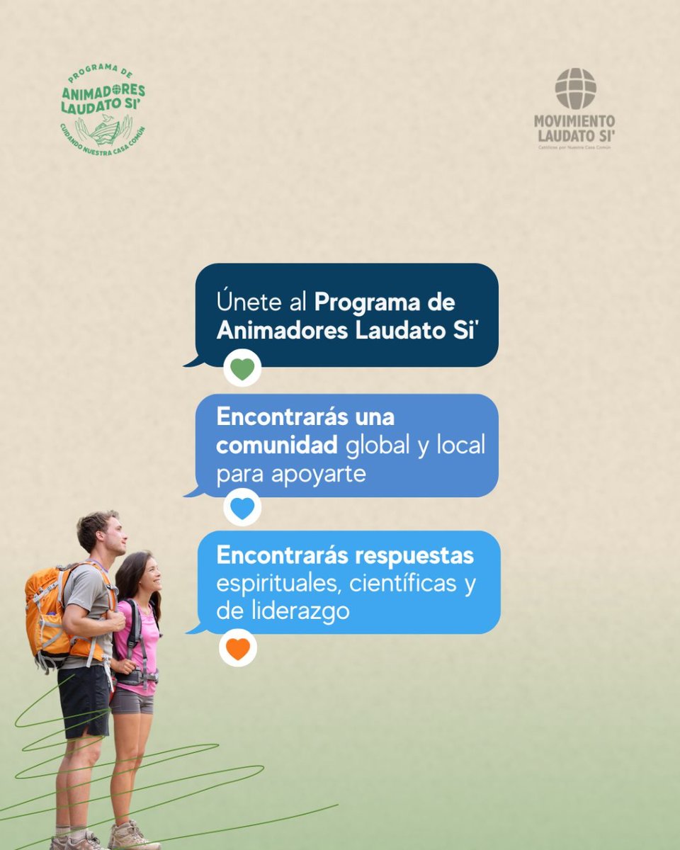 MovLaudatoSi's tweet photo. 🌏 Si pudieras resolver la crisis ecológica ¿cómo iniciarías? 
👉 Visita: https://t.co/mygAfk4RVl para obtener respuestas y una comunidad que te apoya
⏳ ¡Inscripciones abiertas hasta Octubre 30! 

#LaudatoSi #cursogratuito #cambioclimatico #ecoespiritualidad https://t.co/ljuHYntyCe