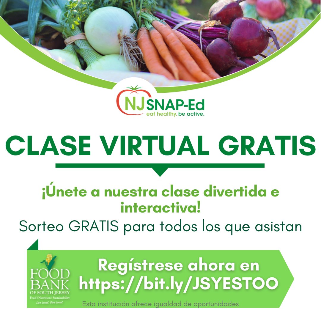 Falling back into SnapEd! Join us for our free, virtual 20-minute #nutrition class & #cooking demonstration. 𝗙𝗥𝗘𝗘 giveaway just for attending! Register now: bit.ly/JSYES. Clases también disponibles en español. Regístrate ahora: bit.ly/JSYESTOO.