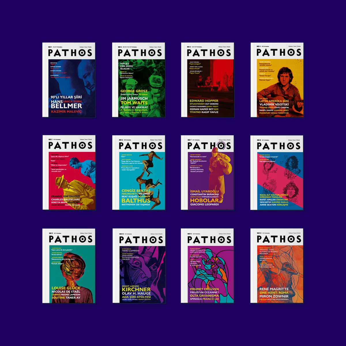 1984Yayinevi's tweet image. 📯 PATHOS No.12 çıktı! 🥳
PATHOS bu sayısıyla (Güz 2022) dördüncü yılını geride bırakıyor. Yılda dört sayı yayımlamayı planladığımız dergi, neredeyse bütünüyle ekonomi-finans kaynaklı sorunlar, krizler nedeniyle her yıl bir sayı fire verdi maalesef. +++