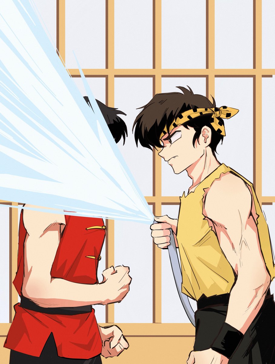 MZbokiboki's tweet photo. #ranma #落書き #良乱 #響良牙 良牙你居然感欺负老婆! https://t.co/wPtUM8fn49