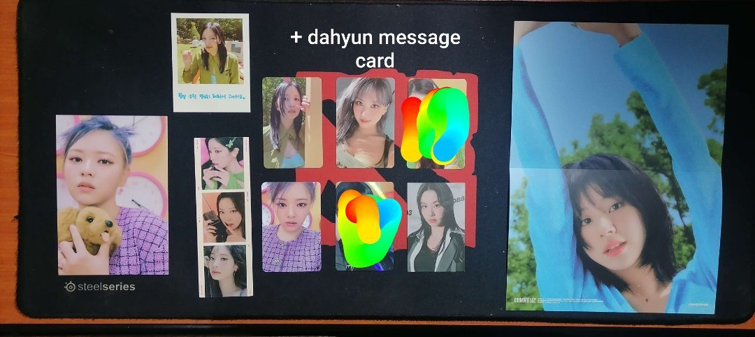 juwitachou's tweet photo. Wts/lfb/wtt/lft

Between 1 and 2 inclusions see pic below

Mini poster, sticker, polaroid, postcard - 50 pesos ea

PC - 120 ea

Can also trade to tzuyu photocards drop offers

🏷 twice wts lfb wtt lft ph between 1 and 2 b1&amp;2 jeongyeon momo mina dahyun chaeyoung tzuyu https://t.co/VOQ0VLTfZx