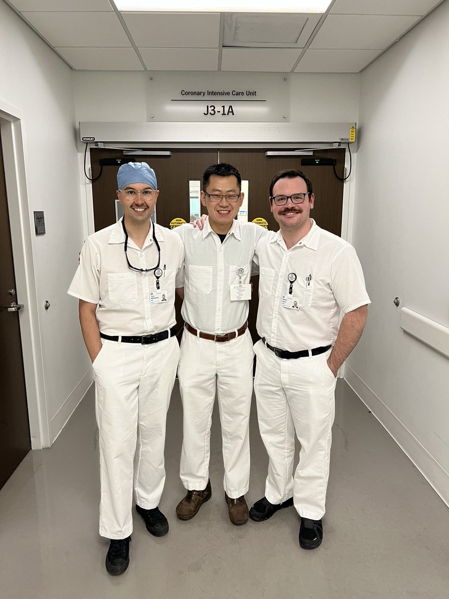 CCFcards's tweet photo. ⭐️⭐️⭐️⭐️⭐️ Five Star Crew!!! Another INCREDIBLE J31 month in the books for amazing first-year fellow @ewhiteheadMD and brilliant second-year fellow Robert Dunn. 

Thank you Dr. Nissen, Cho, @PaulCremerMD, and @RanLeeMD for leading this super squad! https://t.co/QzNUPTNYBG