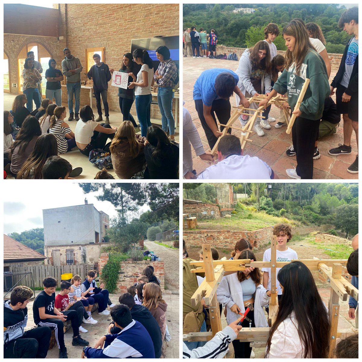 2a jornada del projecte #OpenNature a <a href="/valldauralabs/">Valldaura Labs IAAC</a> Posem en marxa la creativitat i enginy per dissenyar propostes per rehabilitar una zona del <a href="/parcncollserola/">Parc Natural de Collserola</a> i muntat estructures sostenibles en equip! <a href="/nazaretcuida/">nazaretcuida</a> <a href="/EdenwayGroup/">EDENWAY</a>