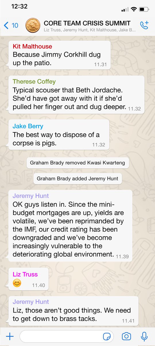 mrhenrymorris's tweet image. EXCLUSIVE: Leaked Conservative crisis summit WhatsApps.