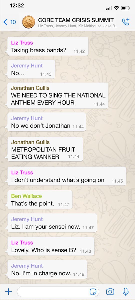 mrhenrymorris's tweet image. EXCLUSIVE: Leaked Conservative crisis summit WhatsApps.