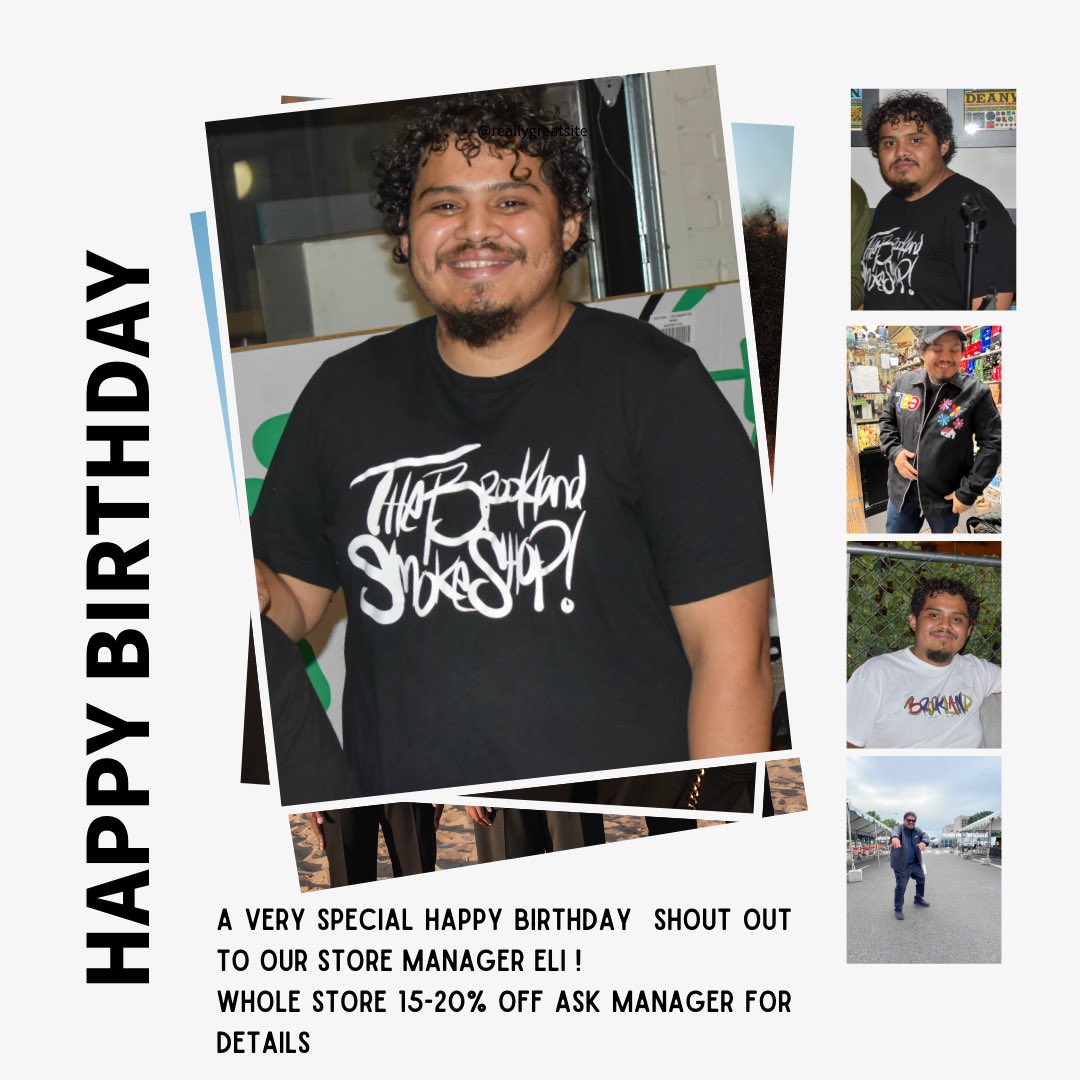 Running a special discount this week on our fav birthday !!! Please stop by or DM  <a href="/Thebrooklandss/">The Brookland Smoke Shop</a>