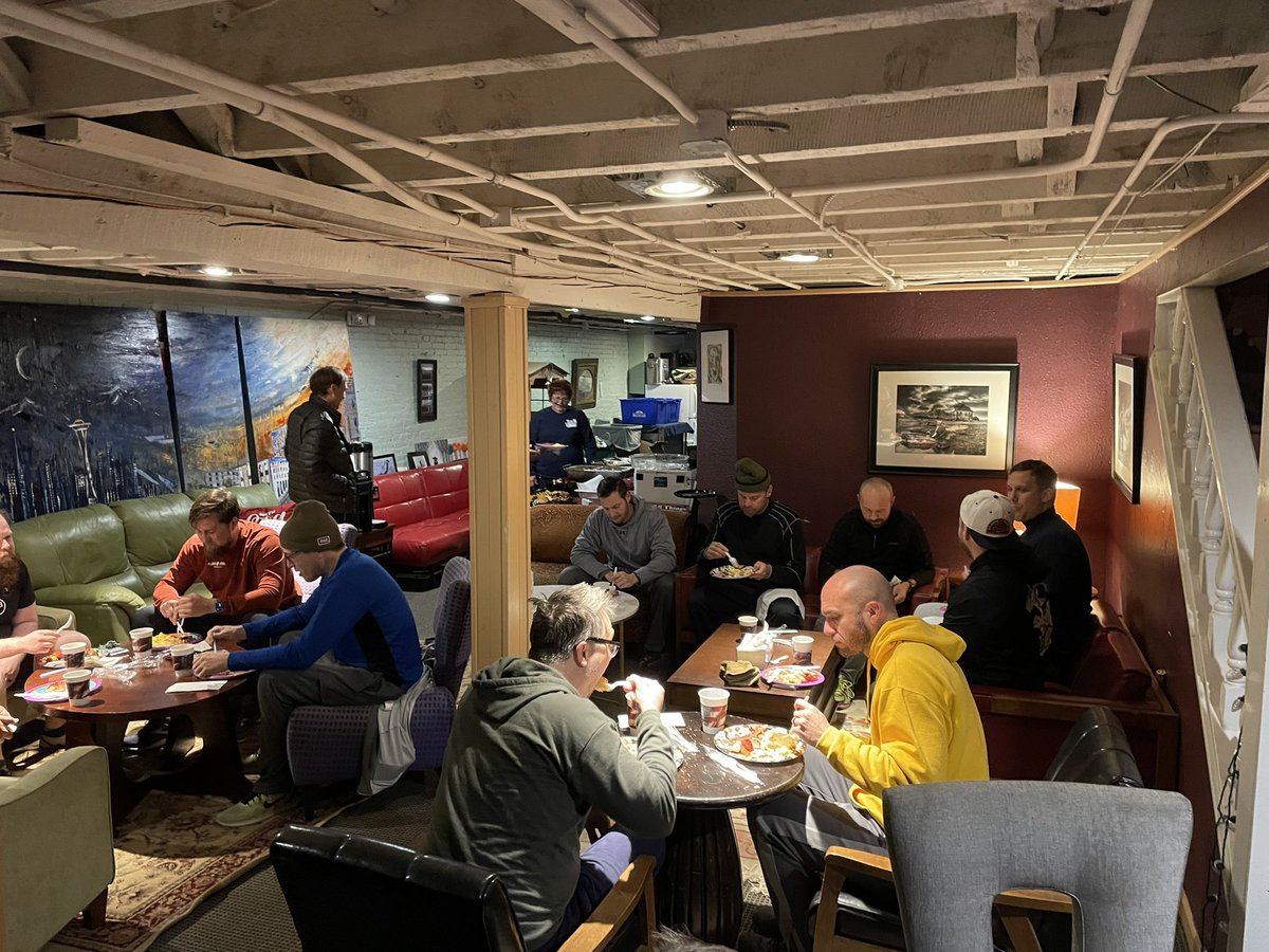 F3_Fargo's tweet image. Sixteen PAX gathered in the Gloom at #TheHill this morning for some coupon appreciation. Afterwards, some #SecondF and warm coffee &amp;amp; food was a welcome delight courtesy of @babbscoffeehous #SYITG #Grind