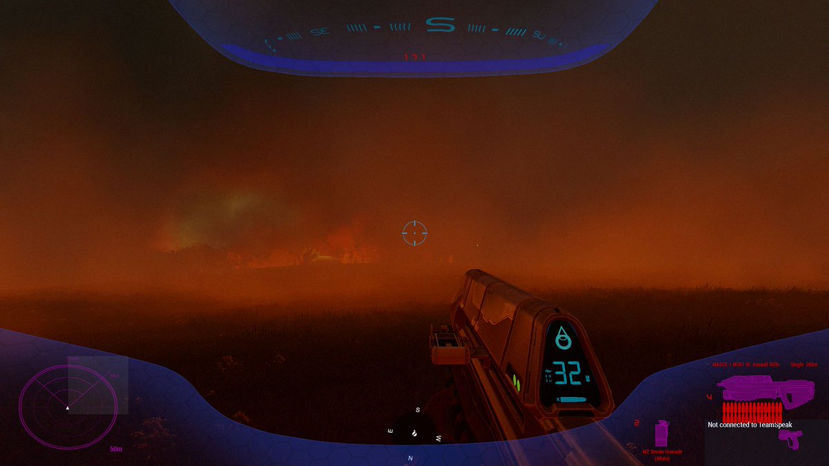 ObsessToDepress's tweet photo. #blocktober recap, day 5 (showcase): 

While building to the climax of my first #Arma3 campaign I wanted to practice weather and VFX work for #leveldesign so... I blew up a city.

Please hire me! https://t.co/PfeAestFGo