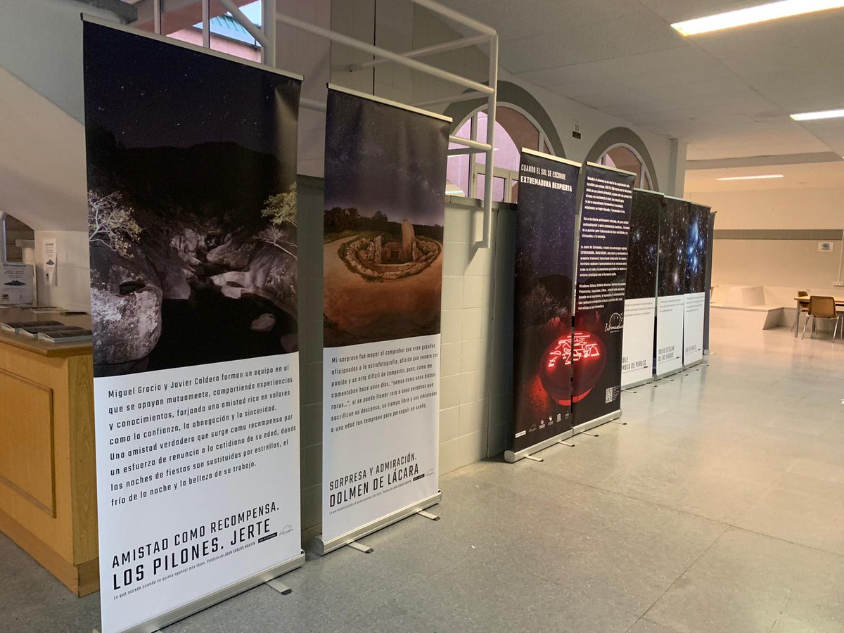 ☝️Nuestra exposición itinerante A͎P͎U͎N͎T͎A͎R͎ + L͎E͎J͎O͎S͎ hasta el día 28 en la Facultad de Veterinaria <a href="/infovetcaceres/">Facultad Veterinaria</a> 

Encuéntrala también en la zona de DESCARGAS de la web 👇
Descarga:extremadurabuenasnoches.com/multimedia/des…

+Info:extremadurabuenasnoches.com/noticias/que-s…