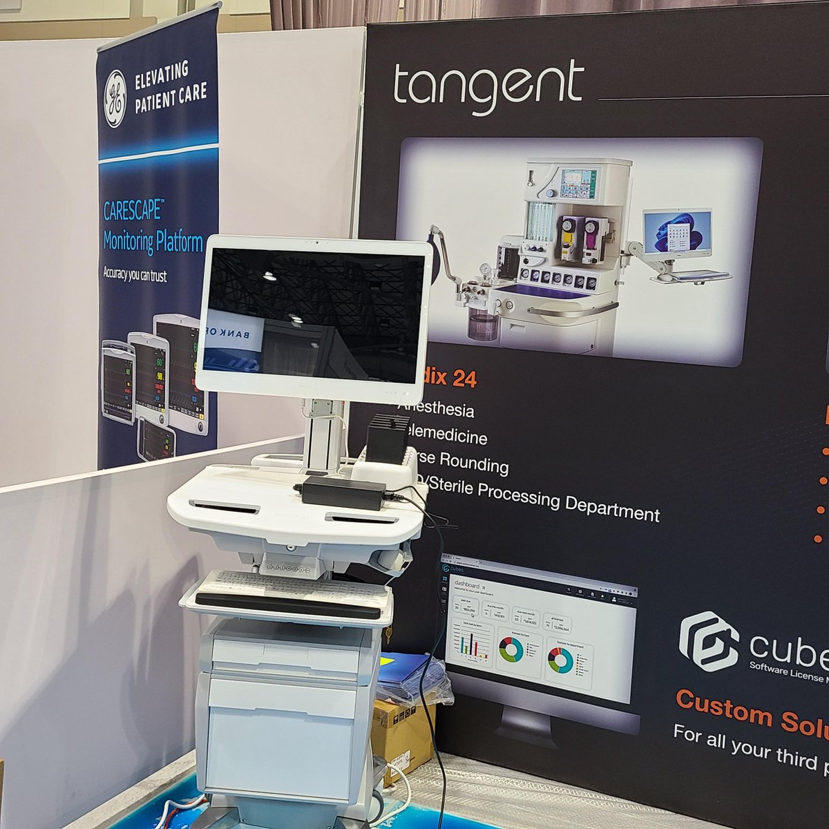 At #OCHC22 in booth 522, we're demonstrating how #ergonomic workstation innovations connect caregivers and technology to enhance workflows.

You'll also see one of our our medical carts in the booth of our partner, <a href="/TangentIncorp/">Tangent, Inc.</a>.