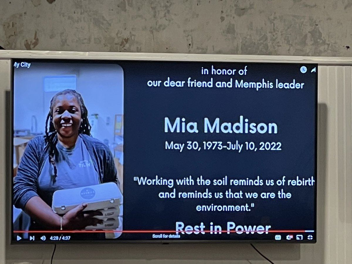 Justin Merrick of <a href="/CTCmidsouth/">Center for Transforming Communities</a> pays tribute to Mia Madison. #SPARCCHomecoming 🕊
