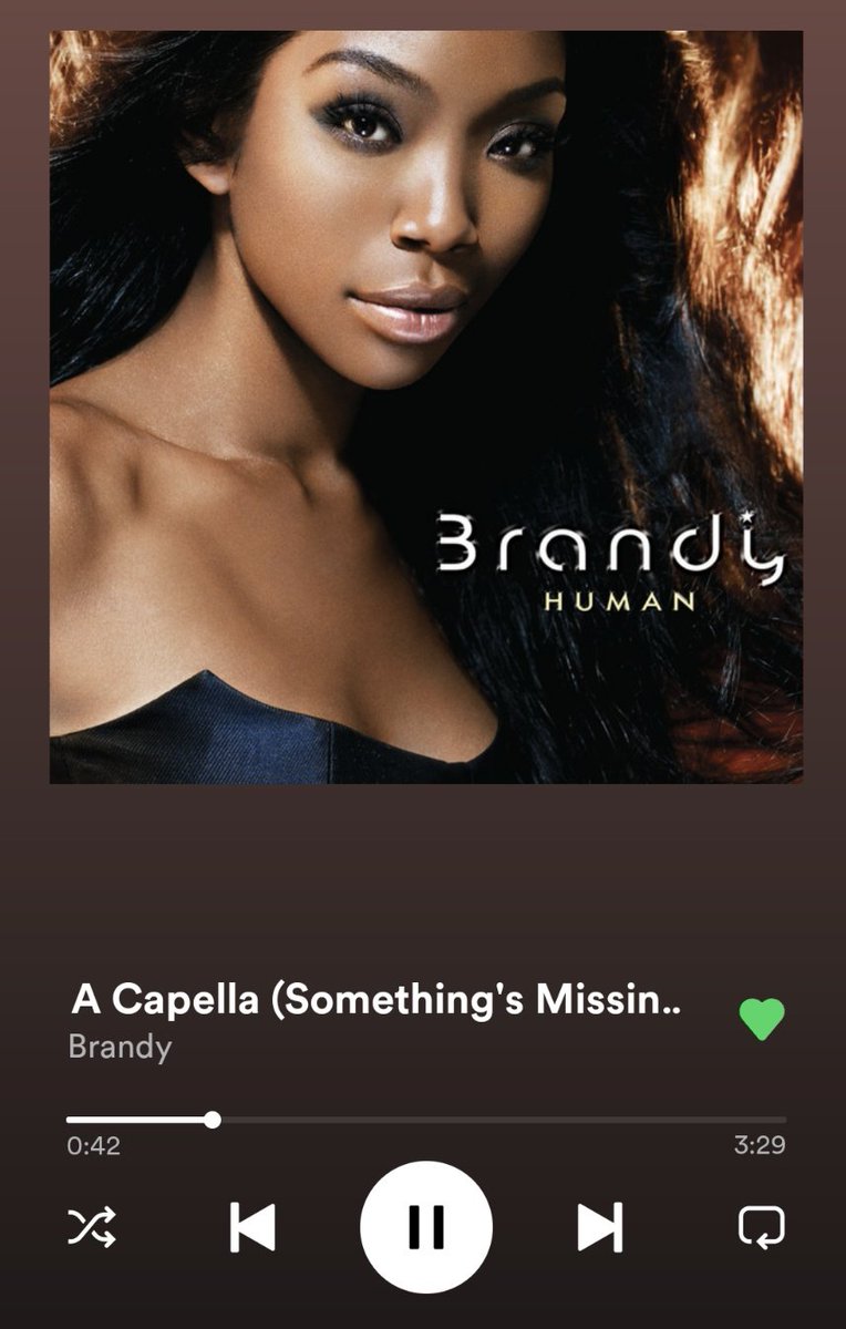 Brandy Charts on Twitter ""True" OR "A Capella (Something's Missing)""