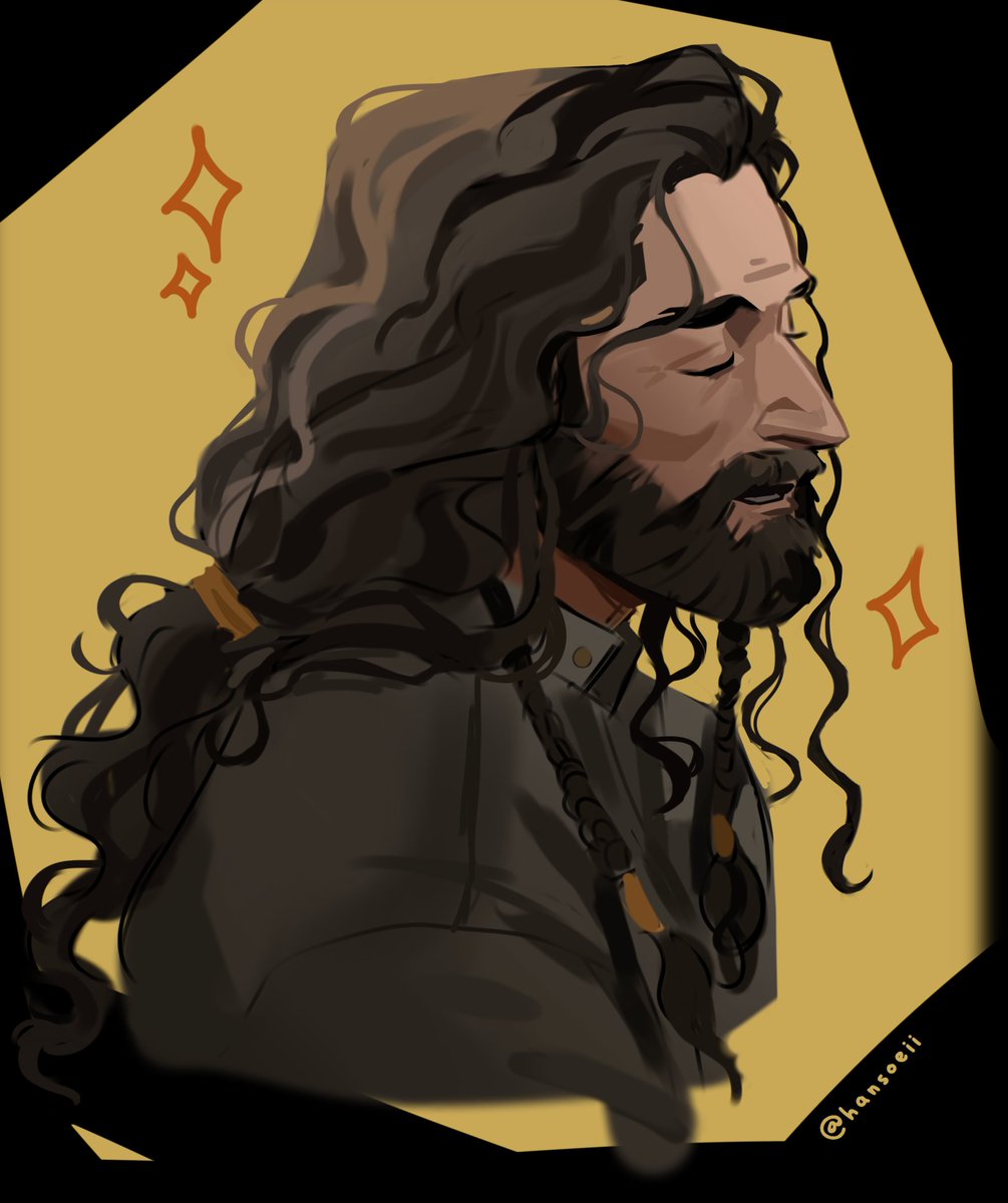 hansoeii's tweet photo. painted my first love thorin oakenshield https://t.co/RnWa2j1WQe