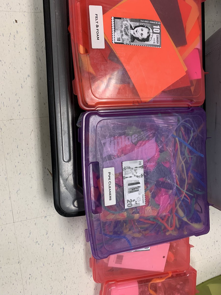 creelman_katie's tweet photo. Best piece of advice I was given re:Maker projects was giving “Maker Money” to Ss for material- brings in math connections, while drastically reducing waste of materials. Stay tuned for MakerEd projects gr6s are creating @RECMilford the next few weeks. #MakerEdNS #ccrce https://t.co/AFJQxcwKpD