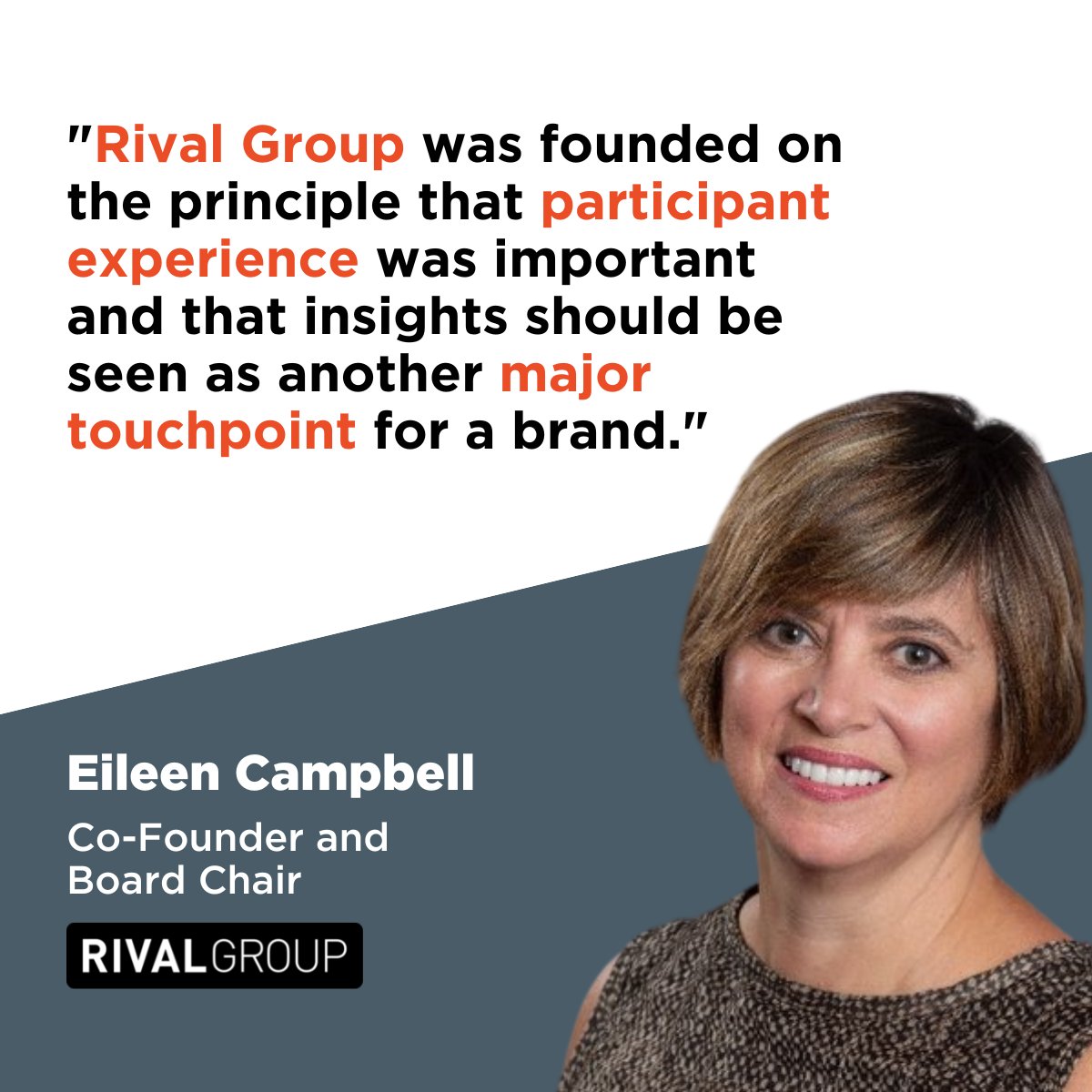 rivalgroup's tweet photo. One thing that unites everyone at @reach3insights, @rivaltechco and Rival Group is the conviction that the participant experience matters. 

Listen to this conversation between @womintuition and @futureview7 to learn more: https://t.co/E7OoeA2liy

#mrx #mrxpros #restech https://t.co/PnJ9A8Wav4