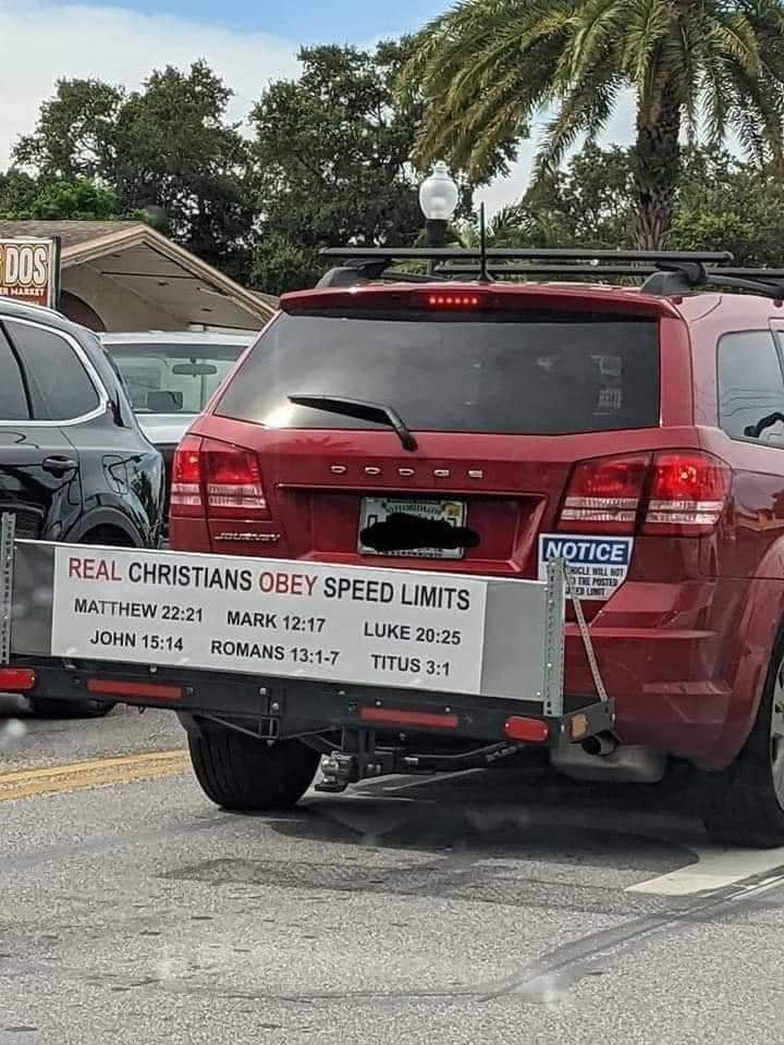 JorgeATorrico's tweet photo. For all who claim to be "Christians":
- GQP
- Jan 6th
- tax avoiders
- school choicers
- aggressive drivers

All of these are R/D/Independent. Their actions &amp; rhetoric reveal who they are.
#SpeedLimitNotMinimum
#PayYourTaxes
#FundOurPublicSchools
#SeparationOfChurchAndState https://t.co/8HxAG7iDKv