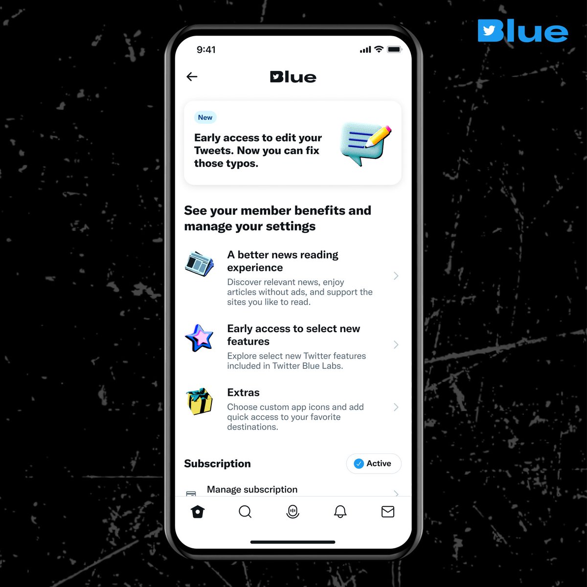 Twitter Blue on Twitter "notice anything new? 👀 the Twitter Blue