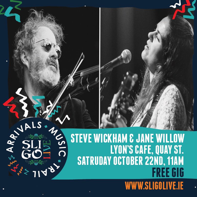 This weekend performing with the great Jane Willow in Sligo It’s free!