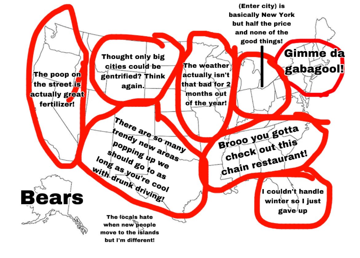 Finally came up with regions for the United States we can all agree on