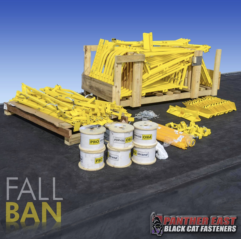 panthereast's tweet photo. Ready to get your safety on?
Fall Ban is the most versatile roof perimeter fall protection system on the market, and it is proudly Made In The USA.
#fallban #fallprotection #safety #osha #roofing #roofers #usa #roofs #roofingcontractor #contractor #construction #fallprevention https://t.co/R8bMbcods1