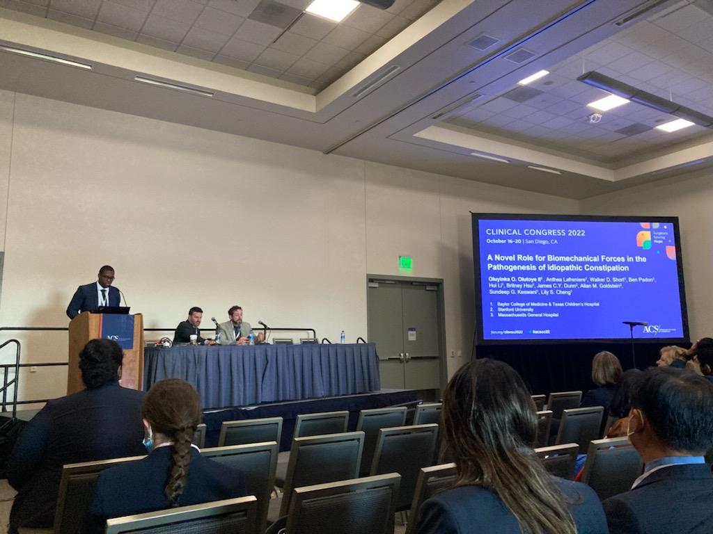Lily S. Cheng (@lilyscheng) on Twitter photo Proud of superstar resident <a href="/OOOlutoye/">Oluyinka Olutoye II, MD, MPH</a> for presenting our work on the pathogenesis of idiopathic constipation at #ACSCC22! <a href="/BCMGSRes/">BCM General Surgery Residency</a> <a href="/BCM_Surgery/">BCM_Surgery</a> <a href="/TCHPediSurg/">TCH Pediatric Surgery</a> Proud of superstar resident <a href="/OOOlutoye/">Oluyinka Olutoye II, MD, MPH</a> for presenting our work on the pathogenesis of idiopathic constipation at #ACSCC22! <a href="/BCMGSRes/">BCM General Surgery Residency</a> <a href="/BCM_Surgery/">BCM_Surgery</a> <a href="/TCHPediSurg/">TCH Pediatric Surgery</a>