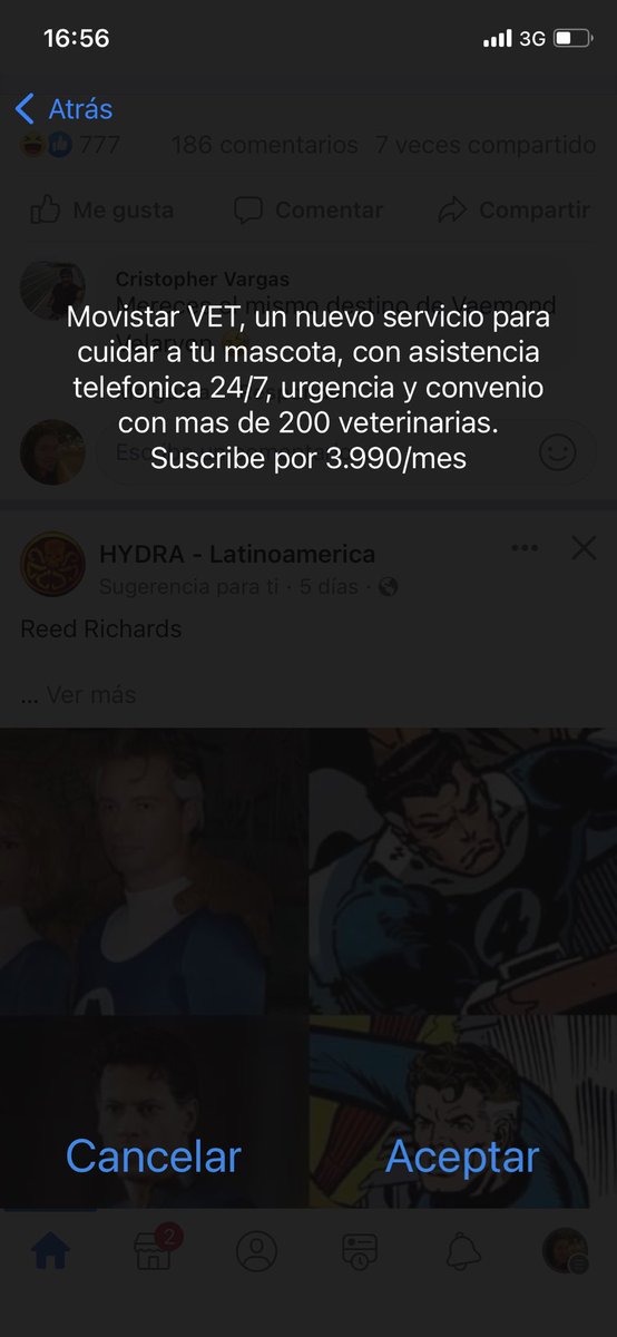 pecolaisanche's tweet photo. @MovistarChile  Por qué me aparecen este tipo de mensajes en mi celular? A alguien mas le pasa? Por qué tengo que recibir publicidad sin siquiera estar viendo el teléfono? https://t.co/3rBCX9sUdx