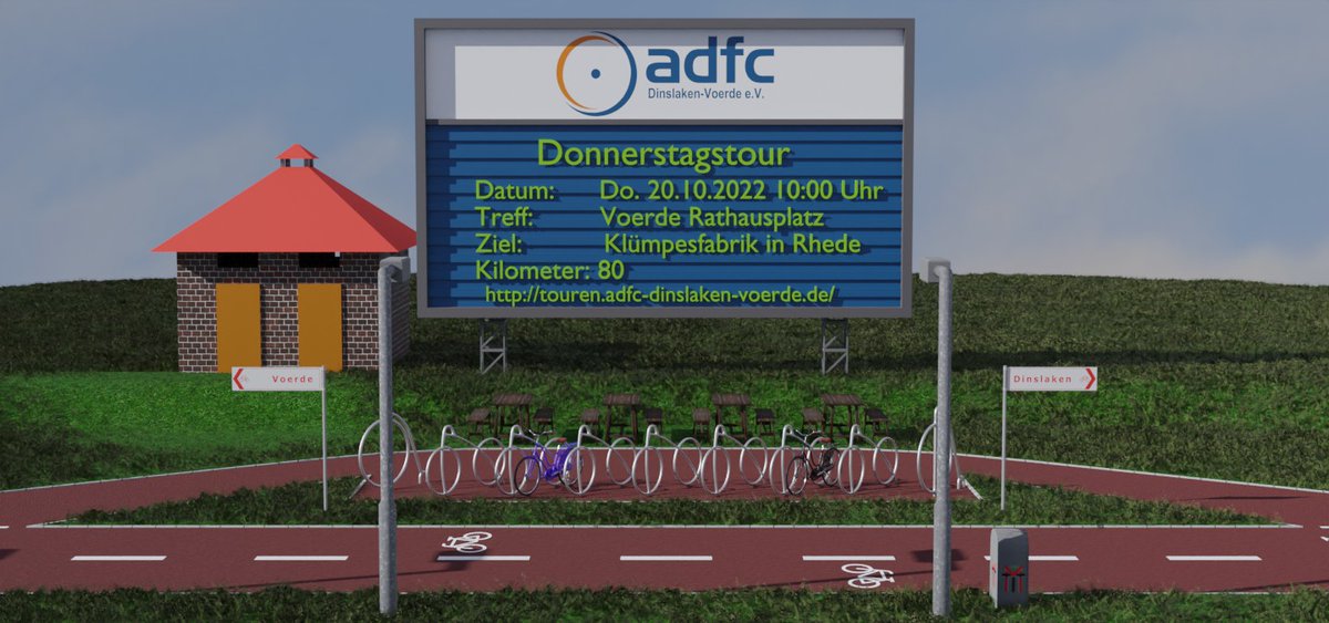 🚲 #Donnerstagstour 🚲
Klümpkesfabrik in Rhede (80 KM)
Treffpunkt : 10:00 Voerde Rathausplatz
touren.adfc-dinslaken-voerde.de
#Radfahren #FahrradClub