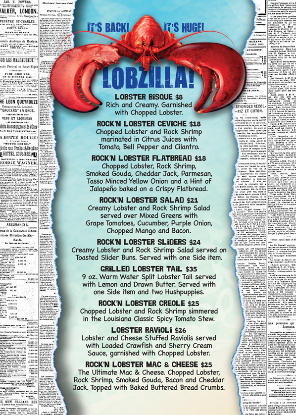 Schooners on Twitter "LOBZILLA is back! Join us for delicious lobster