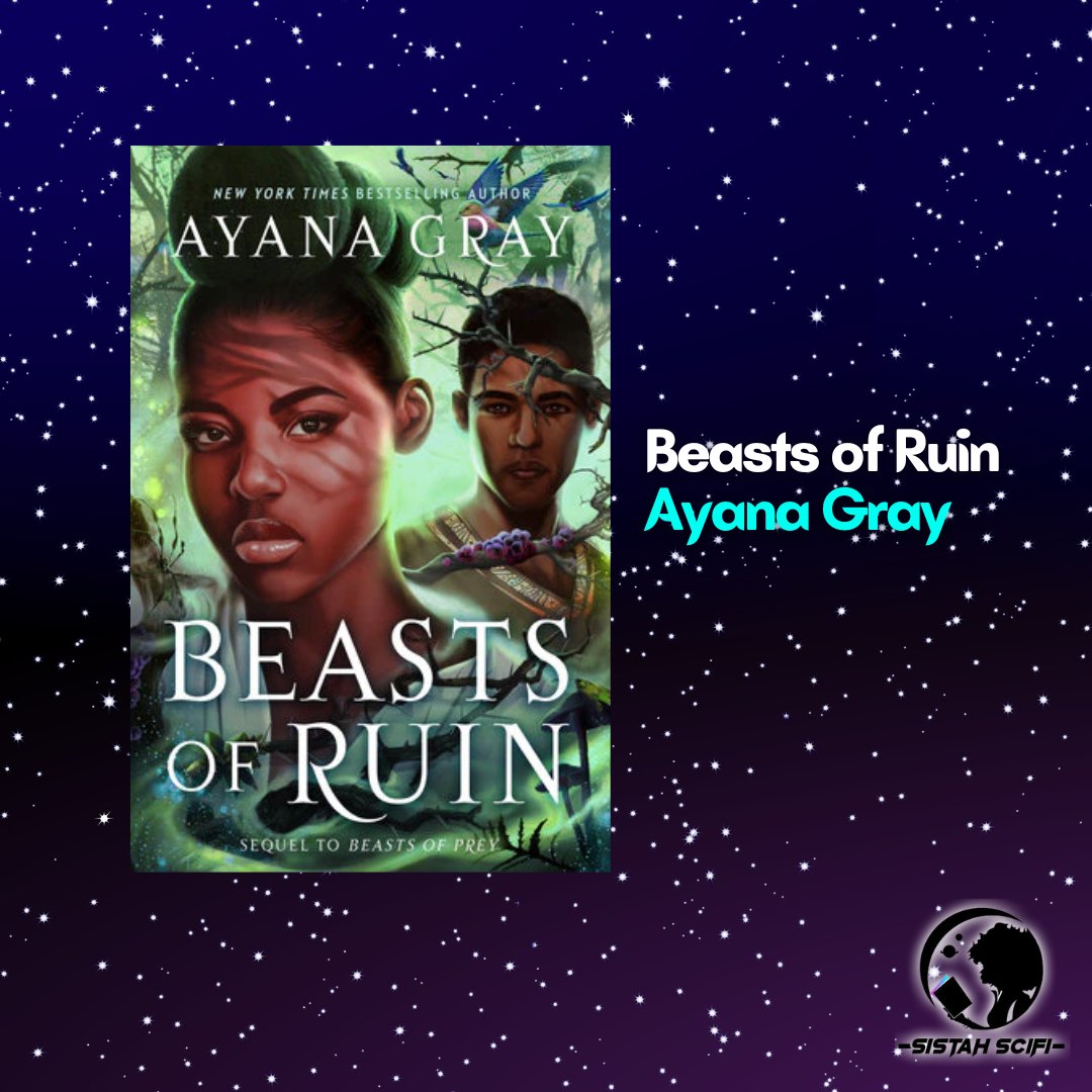 SistahSciFi's tweet image. Make space on your bookshelves for our newest titles this week!
 
📕 Beasts of Ruin by @ayanagray Book 2 The Beasts of Prey Series (published by @putnambooks). Get your own copy by clicking here: bit.ly/3EOOzXa

#sistahscifi #beastsofprey #ayanagray #beastsofruin