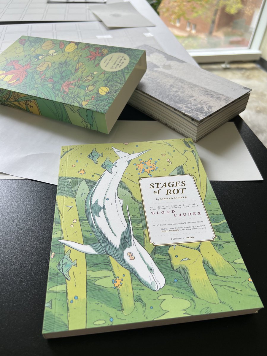 WeedyVerge's tweet photo. These two delicious books by @turndecassette arrived in my mailbox today. The drawings are even more delicate &amp; poignant than I had imagined. https://t.co/iHrgDZvDBR