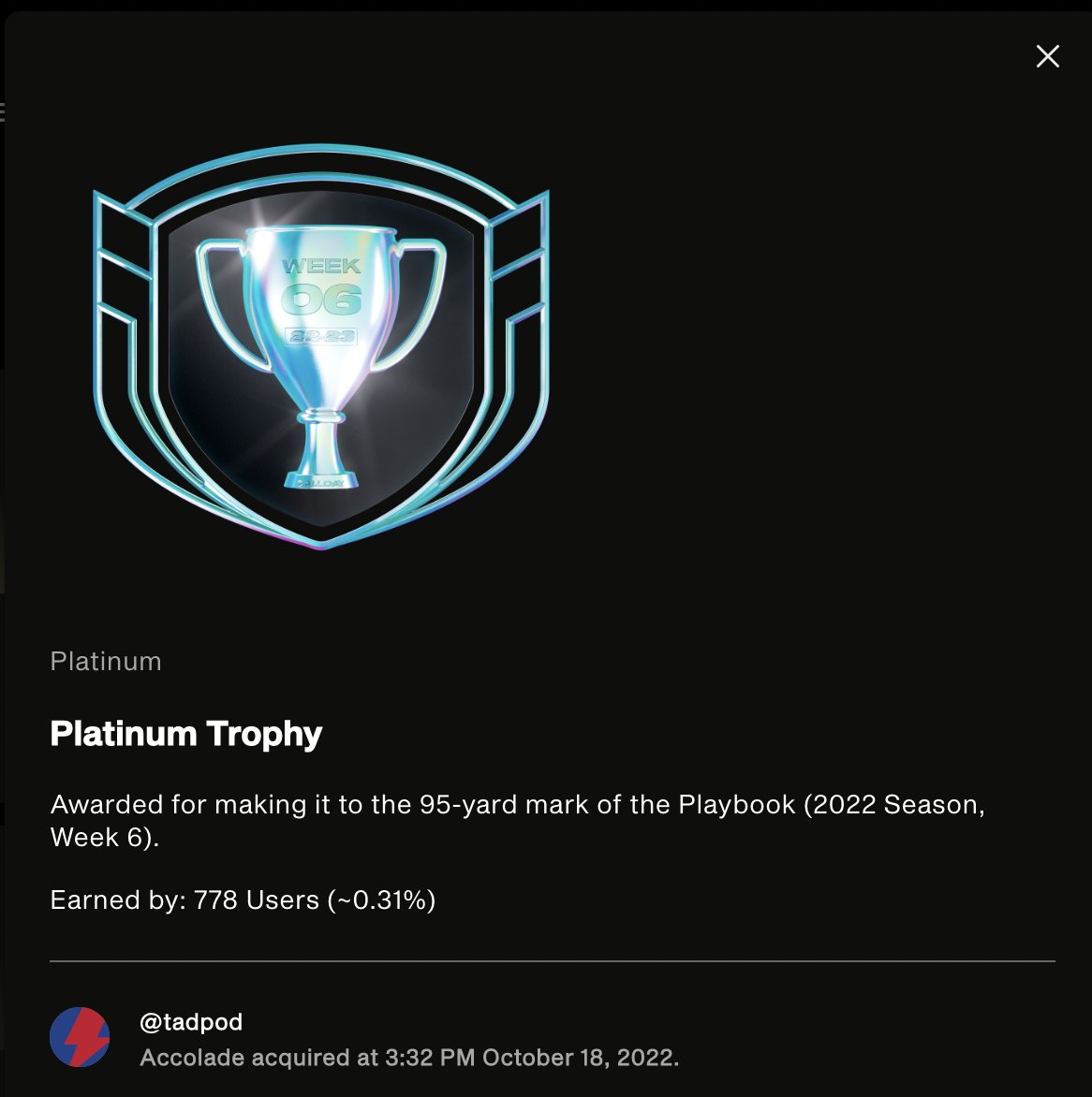 Week 6 <a href="/NFLALLDAY/">NFL ALL DAY</a> playbook in the books!
Lowest completion percentage to date👀
Best odds on a Lego this week--feeling lucky🙏