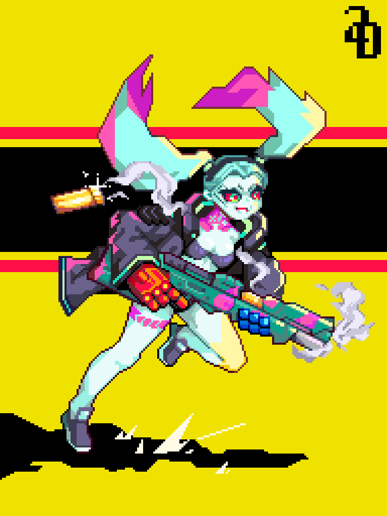 DailyPixelBot's tweet image. "Hunting
#pixelart  #ドット絵 #CyberpunkEdgerunners"

Artist: @2Diamonded
Website: artstation.com/artwork/wJ3XA5