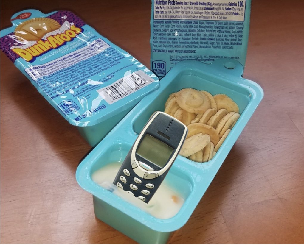 PSA: Remember to check your Halloween candy this year. We found a brick in our Dunkaroos frosting.