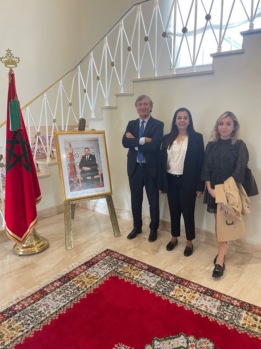 LorenzoRguez's tweet photo. Quiero agradecer a la embajadora del Reino de Marruecos, Karima Benyaich @Emb_Marruecos que reciba a representantes del Ayuntamiento de Castrillo Mota de Judios  y la asociación Mota de Judios; para conocer el proyecto cultural que estamos poniendo en marcha en nuestro pueblo. https://t.co/lFUfCIUALw
