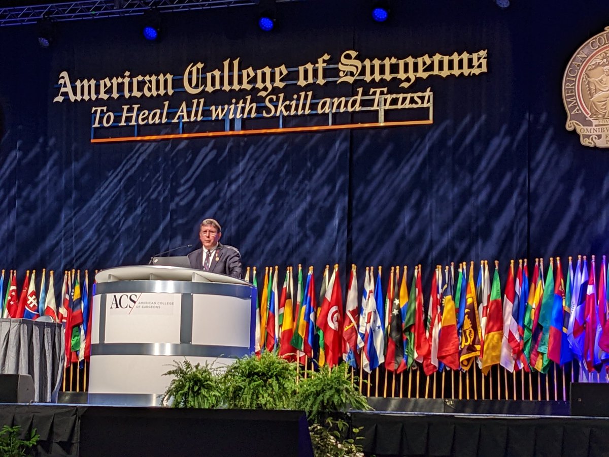 One of the Greats giving the Scudder oration and one of my mentors, to whom I owe a lot.  Thank you Dr Ronnie Stewart

#ACS2022 #Scudderoration #Scudder #committeontrauma #COT2022