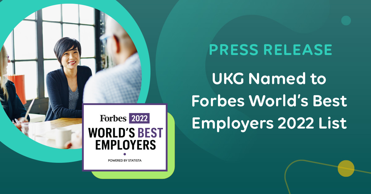 DozaThreeTwoOne's tweet photo. .@UKGInc announced that Forbes ranked UKG #40 overall on its WORLD'S Best Employers 2022 list, among 800 companies, and #6 in the IT, Internet, Software &amp; Services category. #OurPurposeIsPeople #WeAreUKG @lifeatUKG

Learn more: https://t.co/nJlcBq96ic https://t.co/QOz2E38DJ5