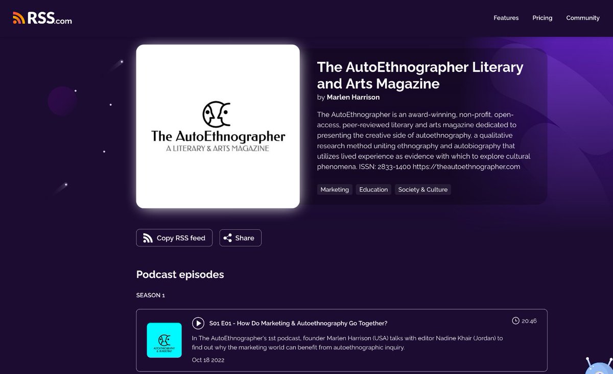 The AutoEthnographer Mag I OPEN tweet media