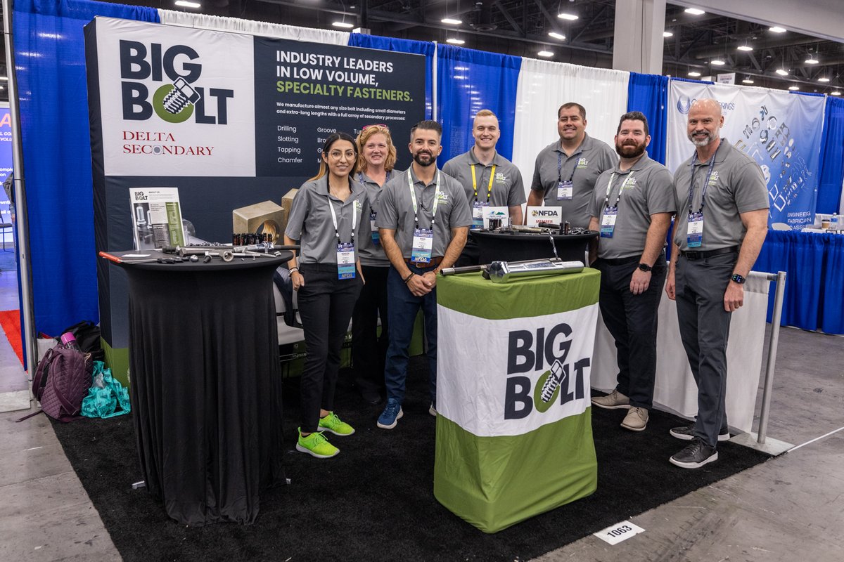 FastenerShow's tweet photo. We like big bolts and we cannot lie! Visit the Big Bolt LLC team at booth 1063 at #IFE2022!

#bolts #nuts #screws #threadedfasteners https://t.co/GgJw3Pkm7B