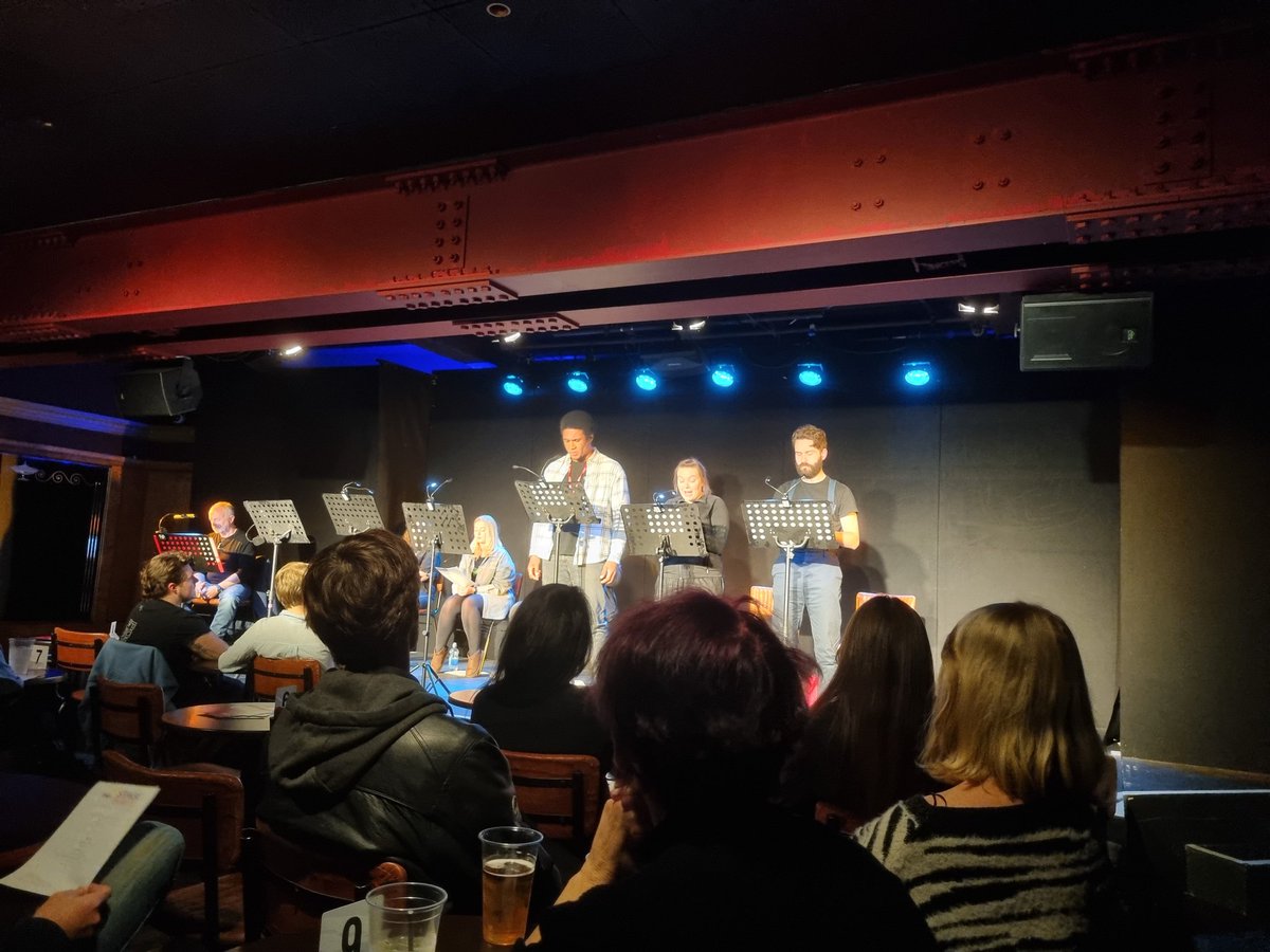 RoyalCourtLiv's tweet photo. Another great night of seeing new plays come off the page at our #StageWrite night. Lovely to see so many people here tonight. https://t.co/yUFAIx7Sop
