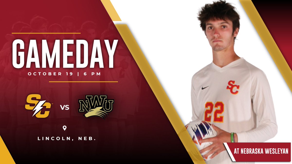 Another huge road match with a chance to stay atop the conference standings!

🆚 Nebraska Wesleyan
🕕 6 p.m.
📍 Lincoln, Neb. 
🏟 Abel Stadium
📊 bit.ly/3gsdVxz
🖥 bit.ly/3yGqNap
📄 bit.ly/3s6Tk6K

#rollriversMSOC