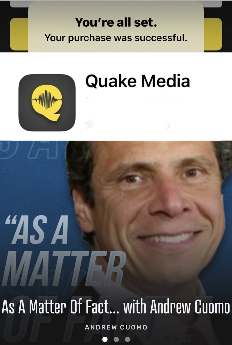 GovernInProse's tweet photo. @andrewcuomo #NewYork #NYC 
@SoupandtheCity 🍷

#AndrewCuomo #podcast 
#justiceforcuomo 
#investigateTish 

Quake Media — App https://t.co/BkuxN60vTA